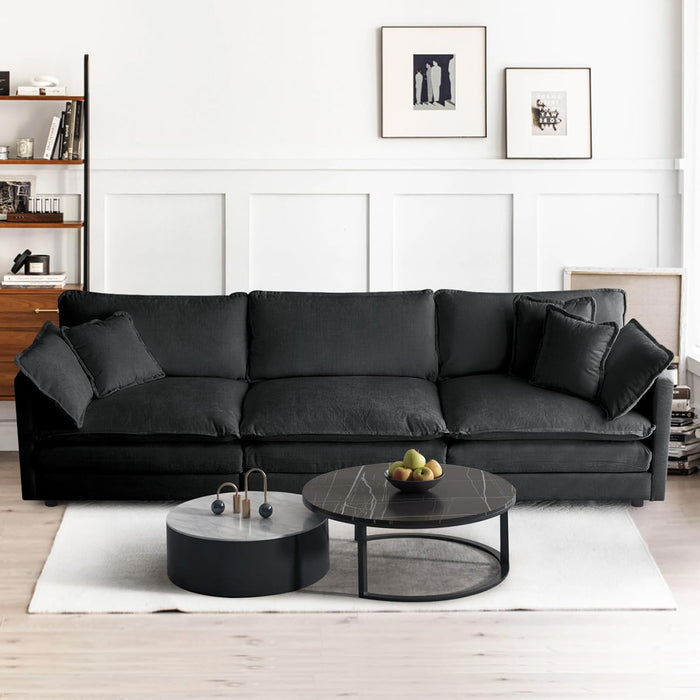 Grey Modular Sectional Sofa With Flexible Configuration
