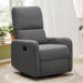 Swivel Rocking Chair, Nursery Glider Recliner Chairs for Adults, Rocker for Living Room Bedroom, Comfy Upholstered Modern Nursing Reclining Single Sofa, Grey Teddy