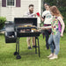 30" CC1830S Steel Charcoal Grill with Offset Smoker