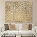 Gold Wall Art Textured Hand Painted Canvas by Martin Edwards, Triptych, 48" X 20" Each, Sunshine