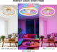 Modern Brushed Gold Flushmount Remotecontrol Ceiling Fan