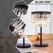 3 Lights Crystal Table Lamp, Bedside Lamp for Bedroom