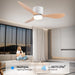 Modern Ceiling Fan with LED Light DC Motor Large Air Volume Remote Control for Kitchen Bedroom Dining Room Patio