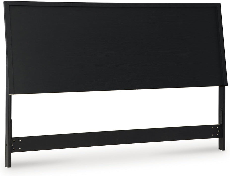 Danziar Modern Panel Headboard for Bedroom, Queen, Black