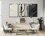 Abstract Wall Art for Living Room, Black and White Large Framed Canvas 3D Textured Modern Minimalist Art Work Painting for Bedroom Guest Room Hallway Home Office 24"X36" Set of 3