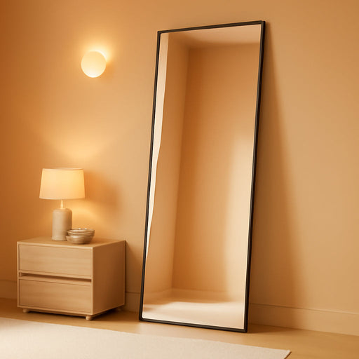 Full Length Mirror, 71"X26"Large Floor Mirrors, for Wall Door Bedroom Bathroom Living Room (Black)