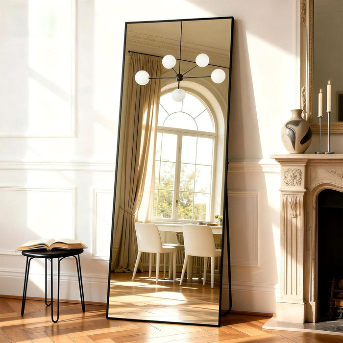 Full Length Mirror, 71"X26"Large Floor Mirrors, for Wall Door Bedroom Bathroom Living Room (Black)