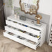 9-Drawer White Dresser for Bedroom