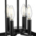 Better Homes and Gardens 12" Craftsman Dimmable 4-Light Black Candlestick Cage Pendant Light