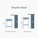 Smythe Bar Stool, Counter Height, Set of 2, Blonde | Minimalist Design, Low-Voc Finishes, Easy Assembly, Smart Style