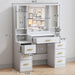 Elegant Customizable Vanity Desk With RGB Lighting