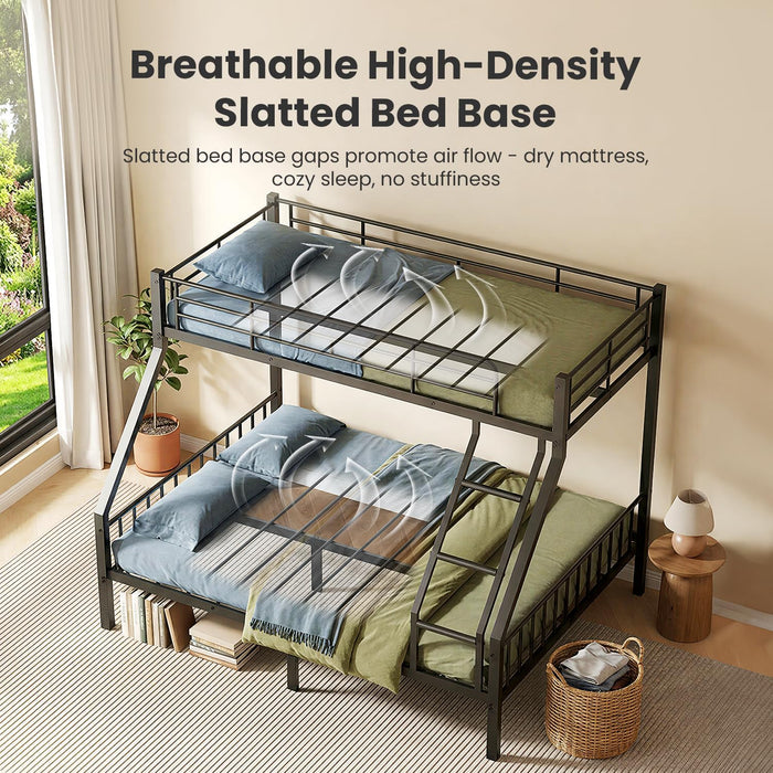 Twin XL Over Queen IndustrialGrade Bunk BedStructure