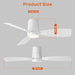 Ceiling Fan with Lights and Remote Control 42 Inch Multifunctional Quiet Fan with Three Color Temperature and High Brightness Light and Reversible Blades