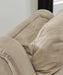 Next-Gen Durapella Power Reclining Sofa with Adjustable Headrest, USB, Extended Ottoman, Faux Leather, 80" W X 42" D X 42" H, Beige Sand