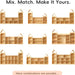 Montessori 3 Tier Wooden Educational Kids Bookcase