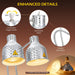 CommercialGrade FoodHeatLamp TwoHead 500W BuffetWarmer