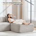 160-Inch U-Shaped Modular Sectional Sofa Camel Ottoman