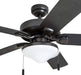 Ceiling Fans Belmar 52 Inch Ceiling Fan with Light, Indoor/Outdoor Ceiling Fan with Pull Chain, LED Tri-Mount 5 Blade Design, ETL Damp Rated, Bronze (50512-01)