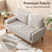 Modern Ashbeige Couch for Small Spaces