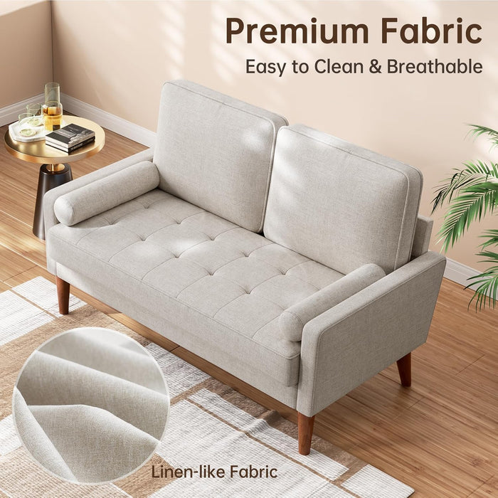  Modern Ashbeige Loveseat for Small Spaces