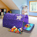 Pop up Bed Tent Twin Size Canopy Playhouse Privacy Stars Purple Kid Toddler Gift