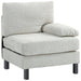 31.5 In. Polyester Right Facing Module Sectional Sofa In. Cream White