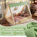 Full Size Premium Montessori Solidwood Floorbed Canopy