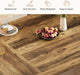 Two Tone 55Inch Solid WalnutFinish DoublePedestal Table