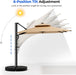 Rectangular Patio Umbrella with Base Included