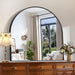 Arched Wall Mirror, 42"X42" Black Arched Mirror for Entryway Table