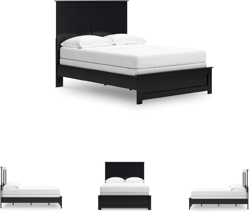 Signature Design by Ashley Maribel Transitional Full Panel Bed, Foundation or Box Spring Needed, Black