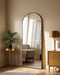 58"X19"Floor Mirror Full Length,Arched Full Length Mirror with Stand,Full Body Mirror,Hanging or Large Leaning for Bedroom Living Room Black