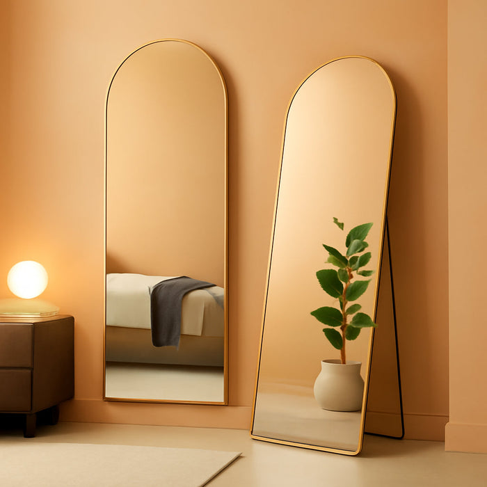 16"X59" Arched Mirror Full Length, Upgraded Body Wall Mirrors