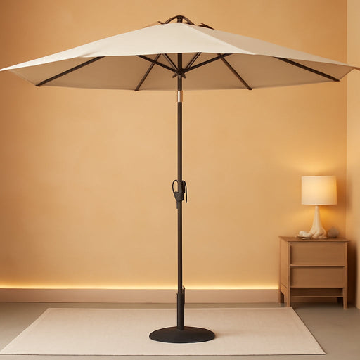 9FT Outdoor Patio Umbrella, Market Umbrella, Beige