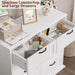 Wood Dresser for Bedroom with 8 Drawers