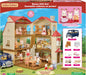 Red Roof Grand Mansion Gift Set, Dollhouse Playset with 3 Figures, Furniture, Vehicle and Accessories