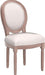 French Country Dining Chairs Set of 4, Vintage Louis Chairs with Curved Backrest and Beautifully Carved Solid Wood Frame Farmhouse Dining Chairs for Living Room, Kitchen, Restaurant