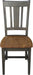International Concepts San Remo Splatback Dining Chair, Height, Hickory/Washed Coal