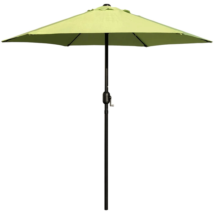 7.5Ft Patio Umbrella with Crank - Green