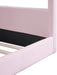 Full Sized House Shaped Corduroy Daybed PowderPink