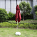 2X2M Outdoor Parasol Replacement Cloth without Stand Outdoor Garden Patio Banana Umbrella Cover Waterproof Sunshade Canopy