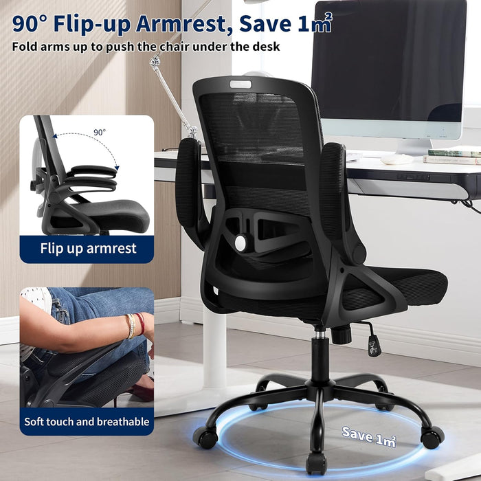 Ergonomic Office Chair Desk Chair with Adjustable Lumbar Support