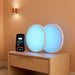 Smart Ceiling Light, RGBIC LED Ceiling Light Fixture, 2400LM Flush Mount Light Fixture, DIY Colors, Works with Alexa, 2200K-6500K Ceiling Lights for Bedroom, Living Room, 12 Inch, 2 Packs