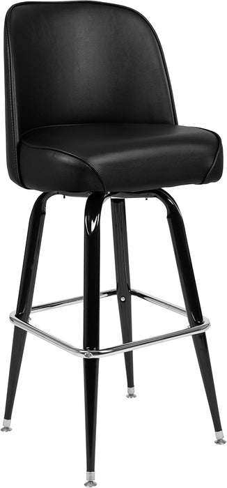 James 2 Pack Metal Barstool with Swivel Bucket Seat