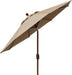 USA 10-Year-Non-Fading 9Ft Market Patio Umbrella, UPF 50+ UV Protection Performance Sun Umbrella, Heavy Duty Commercial Grade Outdoor Table Umbrella with Crank & Tilt, Windproof Vented Top for Garden, Pool, Deck and Outdoor Playsets,Heather Beige