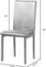Noyes Faux Leather Metal Frame Dining Chair, Gray