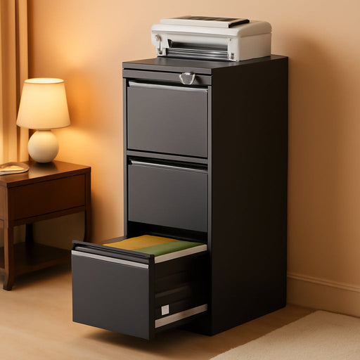4 Drawer File Cabinet for Home Office, Vertical Filing Cabinet