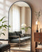 71"X32"Floor Mirror Full Length,Arched Full Length Mirror with Stand,Full Body Mirror,Hanging or Large Leaning for Bedroom Living Room Black