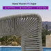 Outdoor Swivel Counter Stools Set of 2 with Back Light Grey