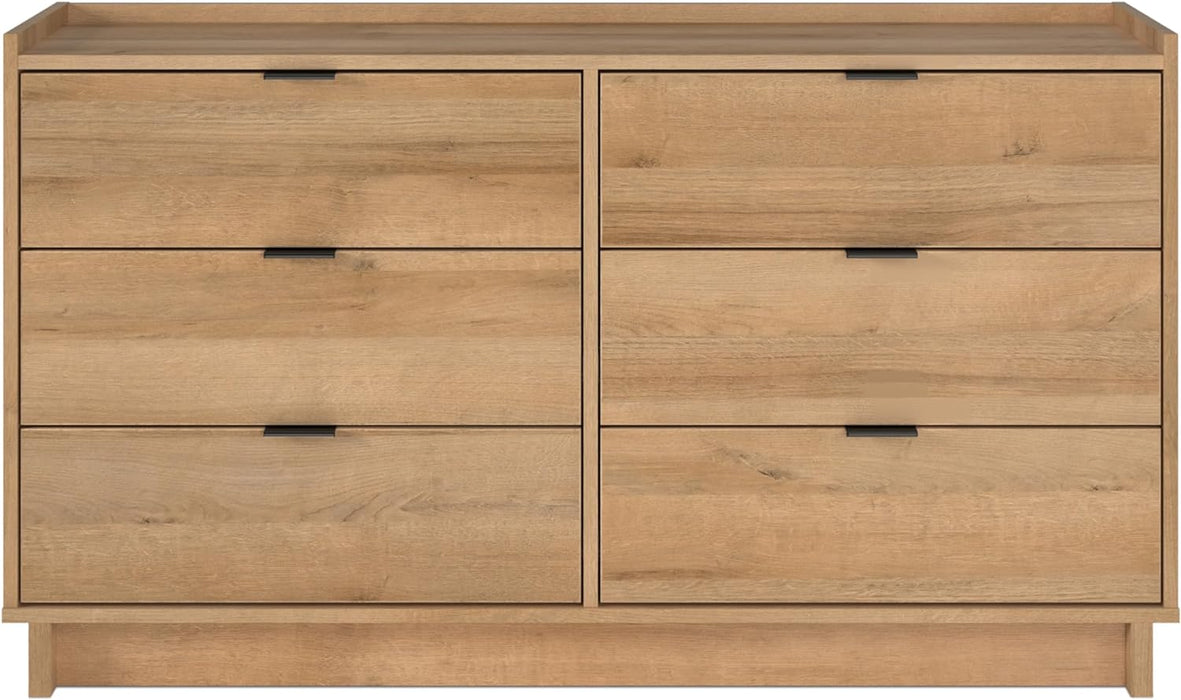 Oak Double Dresser with 52.5" Width